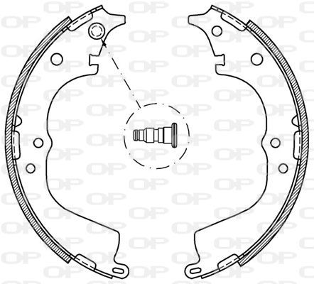 OPEN PARTS Комплект тормозных колодок BSA2063.00